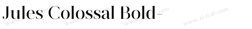 Jules Colossal Bold字体转换
